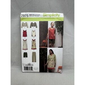 Simplicity Sewing Pattern 2975 Misses Capri Pants Shorts Dress Size 6 8 10 12 14